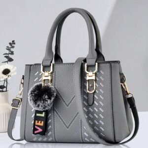 New Shoulder Bag With Pom Pom Pendant, Casual Style, Mother's Day Gift, Essential For Moms, Suitable For Office, University, Work