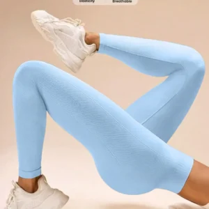Sovereign Charm Minimalist Solid Color High Waisted Seamless Leggings Yoga Women Pants