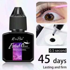 1pc/2pcs/3pcs/4pcs/5pcs Professional Eyelash Extension Glue, 5ml/12ml, Strong Fixing, 1-2 Seconds Quick Drying, Lasts 6-7 Weeks, Low Allergy, Plastic Bottle Packaging, Suitable For DIY Cluster Lashes, Home Eyelash Glue, Cluster Lash Glue, Black, Sensitive Skin Friendly, Quick Drying Waterproof, Individual Lash Glue, Long-Lasting DIY Eyelash Extension Glue, Strong Fixing Eyelash Glue, Eyelash Glue