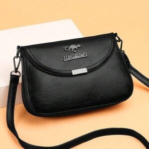 Women Solid Color PU Adjustable Shoulder Strap Shoulder Crossbody Bag