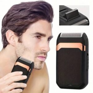 GERTZY Rechargeable Multi-Function Electric Shaver, Men's Beard Trimmer, Electric Shaver For Men, Pop-Up Trimmer, Ideal For Head And Facial Hair Trimming, With Brush, Home Barbershop For Men, High-Quality Gift Choice