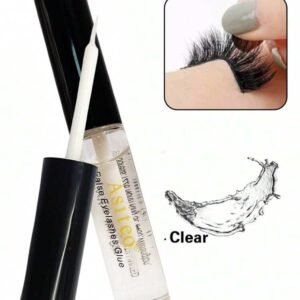 Asiteo 1pc 5ml Transparent Eyelash Glue, Waterproof Faux Mink Eyelash Adhesive, Makeup Eyelash Glue