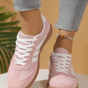 Hidkat Women's Summer Casual Flat Comfort Shoes, Non-Slip Splice Color Outdoor Sports Shoes, Spring/Autumn