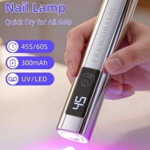 1pc Handheld Nail UV Lamp With Screen Display, Suitable For Gel Manicure, Mini Nail Lamp, Portable LED Nail Dryer, USB Nail Curing Machine, Quick Curing Nail & Foot Care Tool