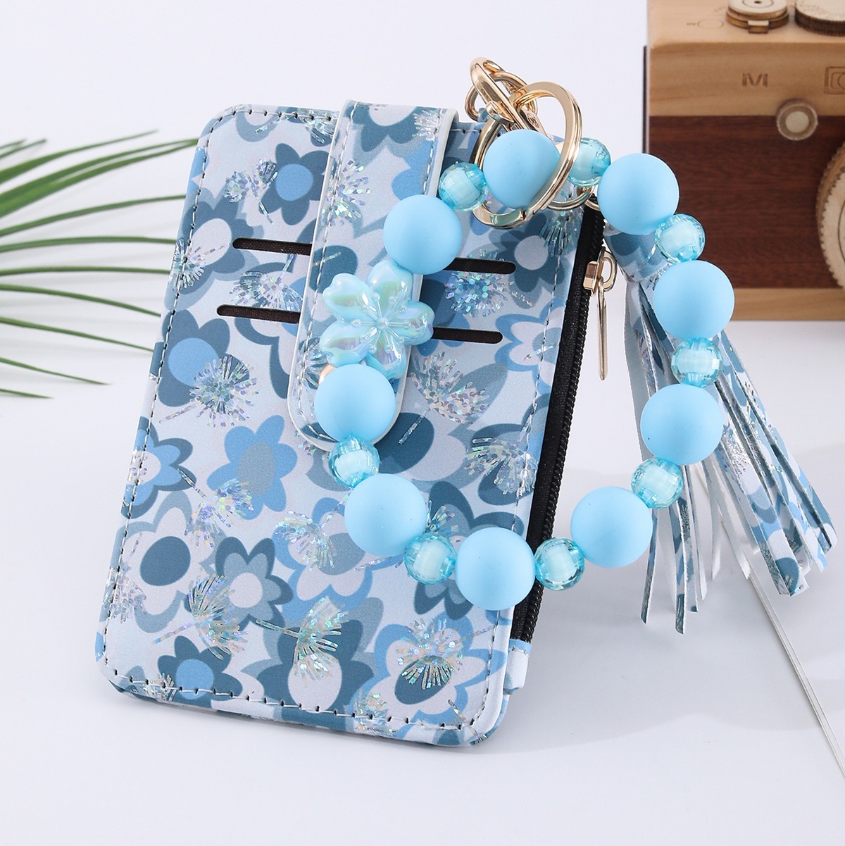 Multi-card Slot Zippered Coin Purse With A Tassel Charm - Image 10