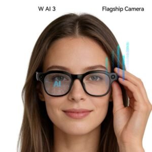 PANDA W AI 3 Smart Glasses, Bluetooth Earphone Call, 8MP Wide-Angle Camera, Video/Audio Recording, Sync Smartphone Multimedia Music, AI Smart Q&A, Photo Object Recognition, Real-Time Translation, Meeting Notes, Long Battery Life, Low Latency, Wireless Glasses For Business, Travel, Holiday Gift
