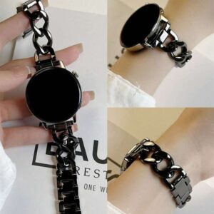 1pc Stainless Steel Single Chain Watch Band, 20mm 22mm, Compatible With Samsung Watch4/5/6, Smartwatches