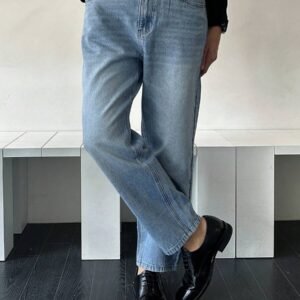 DAZY Men's Long Washed Blue Slim Fit Jeans, Suitable For Spring And Autumn