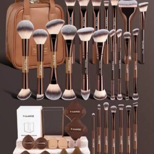 MAANGE 6/8/38pcs Professional Makeup Brush Set, Includes Foundation Brush, Blush Brush, Concealer Brush, Contour Brush, Highlighter Brush, Eyeshadow Brush, Eyebrow Brush, Eyeliner Brush, Detail Brush, Suitable For Daily Makeup And Travel Use, Makeup Brush Set Gift For Women And Girls