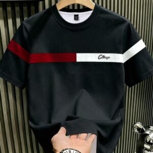 Manfinity Hypemode Men's Summer Casual Colorblock Print Short Sleeve T-Shirt
