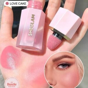 SHEGLAM Color Bloom Liquid Blush Matte Finish-Love Cake Gel Cream Blush Long Lasting Non-Fading Highly Pigmented Lightweight Long Wear Smooth Blusher Pink Brown Blush
