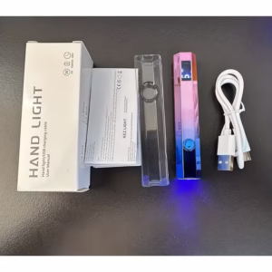 1pc Cordless Handheld Nail Lamp with USB- LCD Mini /LED Light, Portable Nail Dryer for /LED Gel Polish, Fast & -the- (No Adapter Included)
