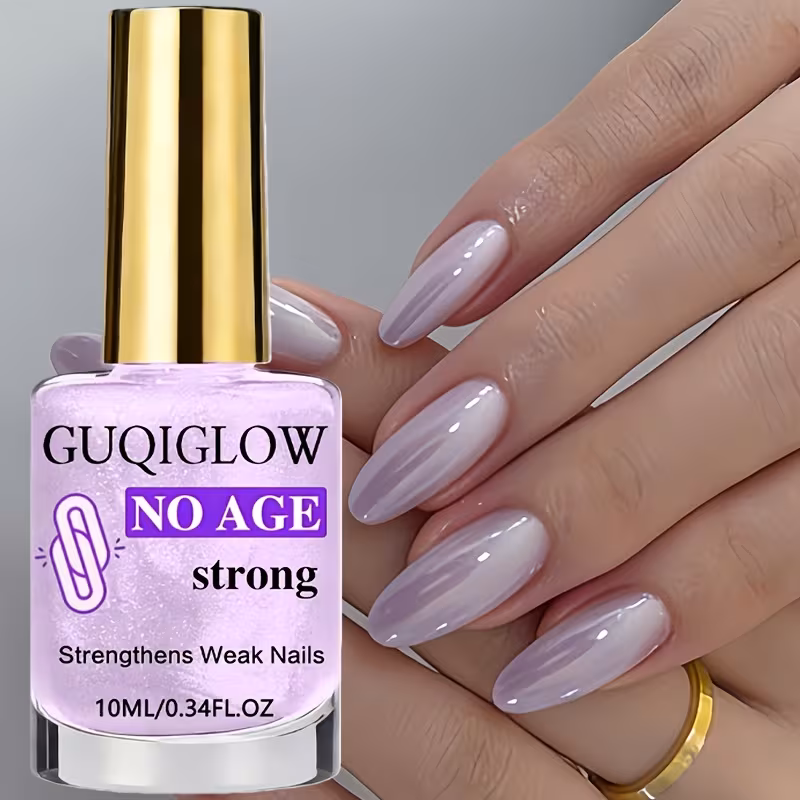 Purple Shell Strengthening Agent - Naturally Fast-Drying And No Need for Baking, Enhances Beauty, a Pearlescent Effect Makes It a Party Favorite, Essential for Busy Individuals, Perfect for Holiday Gifting, Quick-Drying Nail Polish, Trendy Manicure