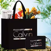 Two-Piece Set Bag Handbag, with Letter Printing - Spacious And Durable, Including a Matching Makeup Bag, Magnetic Closure - Perfect for - Image 7