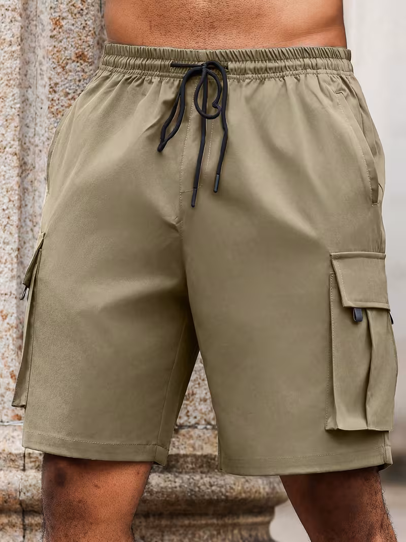 Plus Size Men'S Shorts, Loose Shorts for Men, Casual Plus Size Shorts, Summer Bermuda Shorts, Multi-Pocket Cargo Shorts for Men