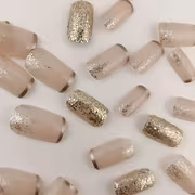 Upgrade Your Look with 24 Short Square Press-On Nails, Minimalist Design, Glossy Fake Nails, Extendable And Detachable Nails, with Jelly Glue, 1 Nail File, 1 - Image 3
