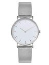 1pc Unisex Black Stainless Steel Quartz Watch, Minimalist Dial Design With Mesh Strap, Luxury Business/Casual Wristwatch, Suitable For Men And Women, Fashion Minimalist Style, Ideal For Daily/Office Occasions, Christmas/Birthday/Anniversary Gift - Image 6