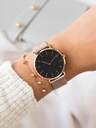 1pc Unisex Black Stainless Steel Quartz Watch, Minimalist Dial Design With Mesh Strap, Luxury Business/Casual Wristwatch, Suitable For Men And Women, Fashion Minimalist Style, Ideal For Daily/Office Occasions, Christmas/Birthday/Anniversary Gift - Image 9