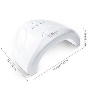 1pc White USB Nail Lamp/Nail Dryer, Nail UV Gel Curing Light, Dual Light Source UV Nail Lamp, Suitable For Women And Girls Nail DIY