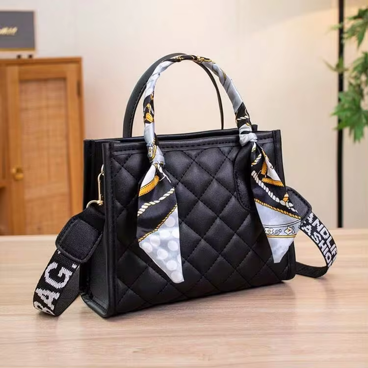 2026 New Fashion Casual Diamond Embroidered Scarf, Letter Print Shoulder Strap Crossbody Bag For Women - Image 3