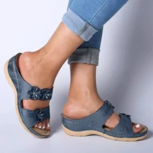 Handmade retro flower casual female sandals