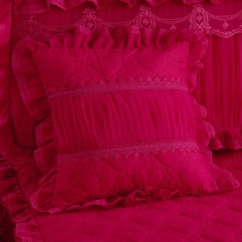Lace Quilted Padded Pillowcase - Image 2