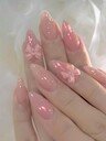 24pcs Of French Holographic Acrylic Nail Art Pieces, Medium Almond Shape, Press-On Gel Nail Stickers, Y2K White/Pink 3D False Nails. Perfect For Daily Wear At Nail Salons, Holiday Parties, And As Gifts. - Image 7