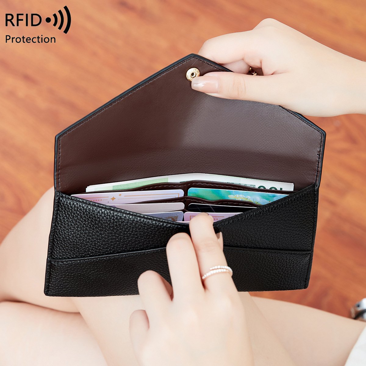 New RFID Anti-Theft Womens Wallet - Image 3