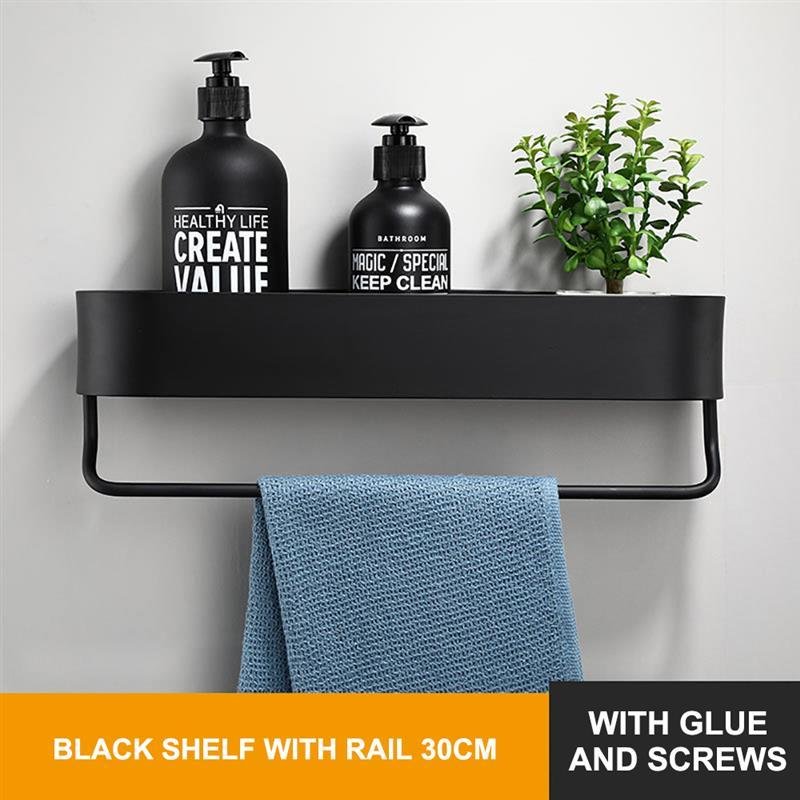 Hanging Bath Towel Rack Towel Bar Storage Paper Towel - Image 5