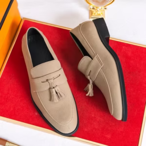 Men'S Tassel Slip-On Loafers, Stylish And Versatile Slip-On Moccasins, Suitable for Weddings, Parties, And Formal Events