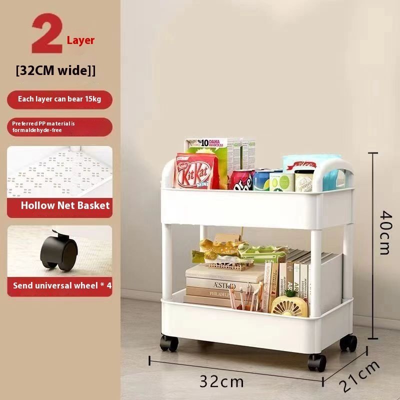Toilet Storage Movable Multi-layer Storage Rack - Image 4