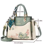 Women's Handbag with Adjustable Crossbody/Shoulder Strap - Elegant Solid Zipper Closure Purse Suitable for Daily Use,, Shopping - Casual & Elegant Handbag Gift (Christmas/Thanksgiving) - Image 6