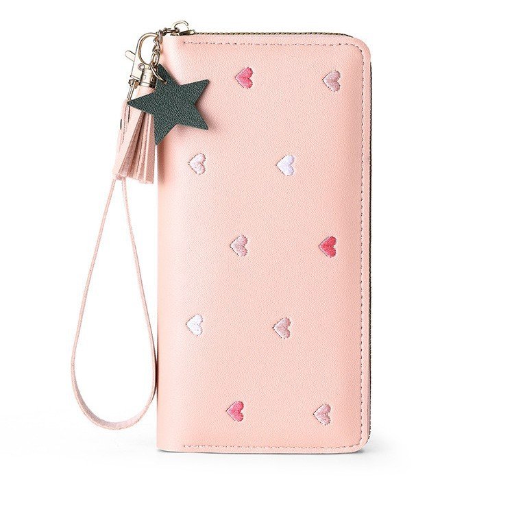Cute Mini Embroidered Long Wallet For Women - Image 9