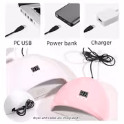 3-Level Timer with Auto-Sensing Nail Lamp, USB Powered, Suitable for Drying Various Nail Gels - Image 3