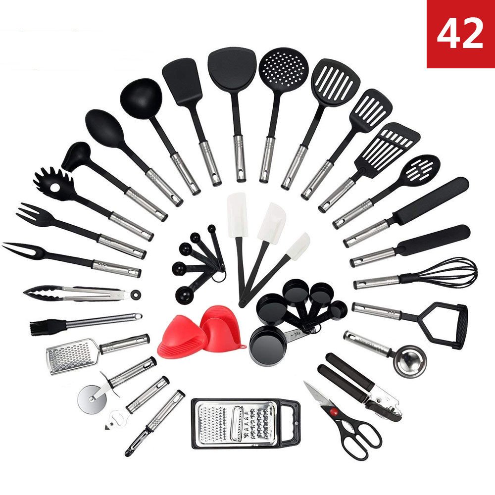 Nylon Kitchenware 42-piece Casing Handle Stainless Steel - Image 5