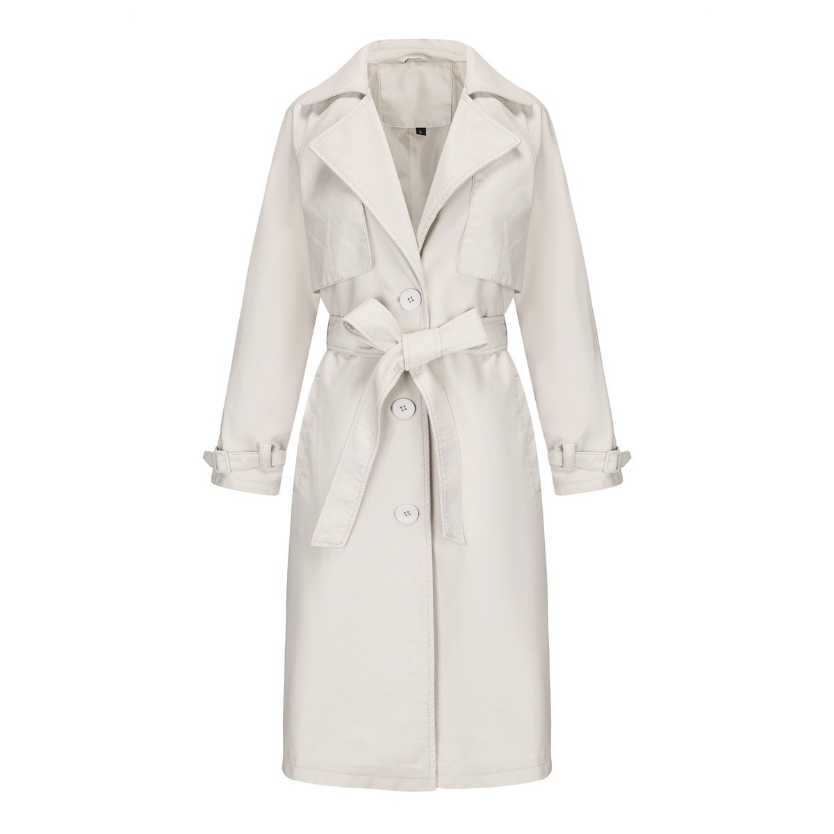 SpringAutumn Womens Trench Coat Long Loose Jacket - Image 8