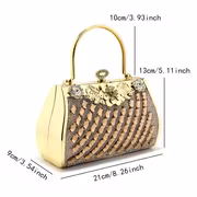 This Elegant Vintage Evening Bag Adorned with Rhinestones Is Perfect for Weddings, Prom Parties, Birthday Gifts, Valentine'S Day, Mother'S Day, Christmas, Back-To-School Season, Carnivals, Thanksgiving, And Ramadan Events - Image 4