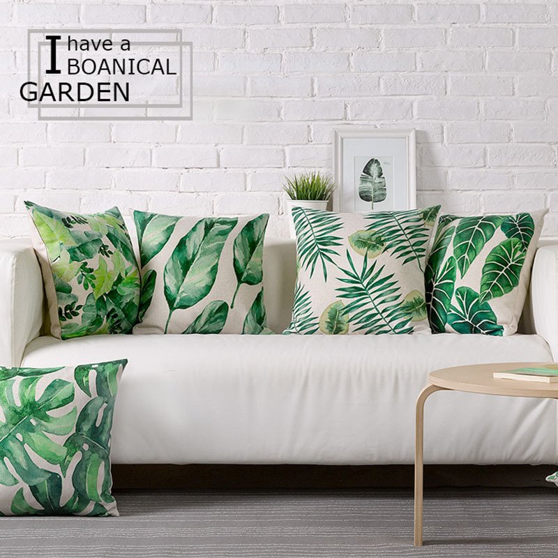 Sheets Cactus Pattern Cushion Cover Printed Polyester Pillow Case 45 45CM Throw Pillow Case Decorative For Home Office Room - Image 8
