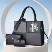 New Patchwork Color-block Briefcase with Personalized Butterfly Floral Pattern, Large Capacity Women's Tote Bag. Highly Aesthetic Lettering Bag and Versatile Handbag/shoulder Strap Design Featuring a Refined Stiff Structure Ideal for Daily Commutes - Image 5