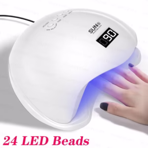 HOTU LED Nail Lamp, USB Portable Gel Nail Dryer with Auto Sensor & Timer, Quick Drying Nail Art Light for Home Salon