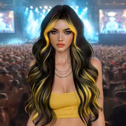 A 32-Inch Long, Loose, Curly, Highlighted Yellow Wig Suitable for Women'S Daily Parties, Featuring a Middle Part And High Density. It Is a Heat-Resistant Synthetic Wig Perfect for Halloween Costumes - Image 5