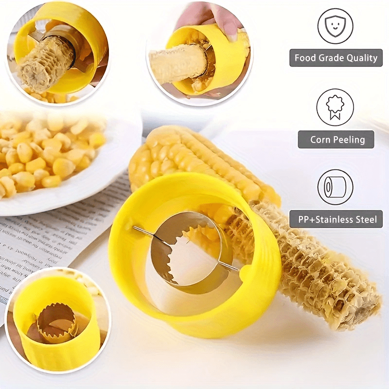 1pc Manual Corn Thresher, Multifunctional Vegetable Peelers, Efficient Corn Cob Removers, And Vegetable Peelers, Corn Cob Removers, Reusable Corn Threshers, Kitchen Gadgets, And Home Cooking Tools for Fruits And Vegetables - Image 7