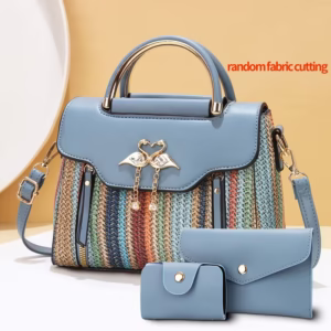 3pcs Women's Bag Set: Printed Shoulder Bag, Trendy Handbag, Versatile Fashion Set, Crossbody Bag