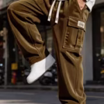 Men'S Corduroy Casual Trousers, Machine Washable, Loose Fit, Men'S Cargo Pants, Men'S Corduroy Long Pants, Men'S Straight Leg Trousers, Perfect Choice for Daily Wear, Men'S Gift