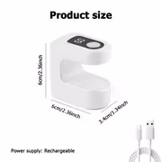 Portable Mini Nail Lamp with Digital Display and USB Charging, Gel Light, Suitable for Home and Salon Use with Hardening Gel Nails - Image 6