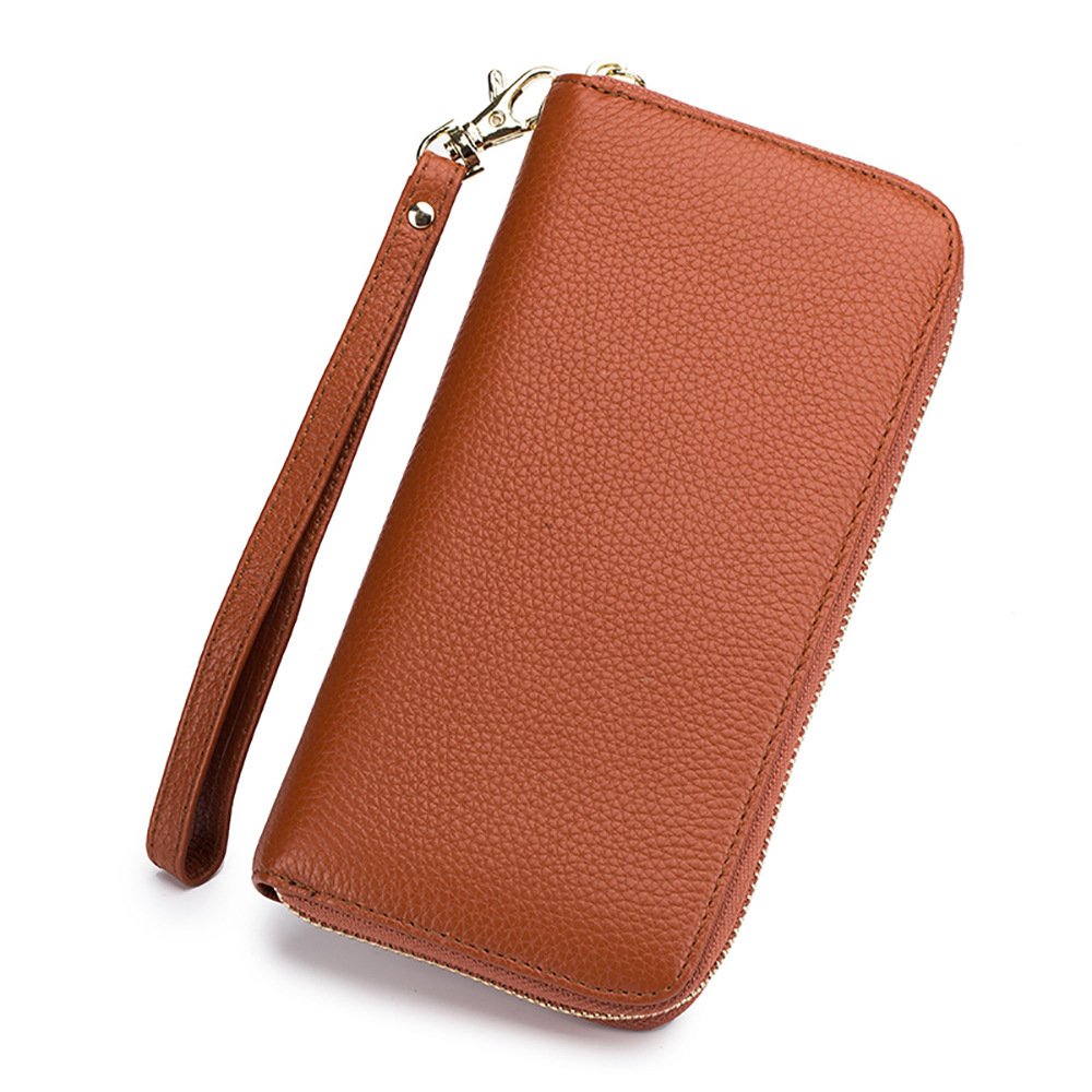 Womens Tassel First-Layer Leather Anti-Scanning Zipper Wallet - Image 10