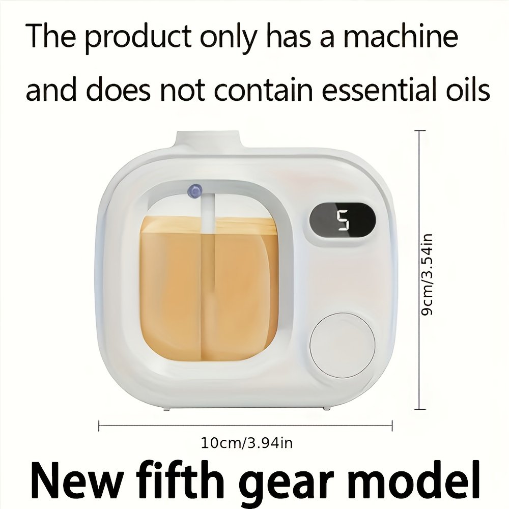 One-Button Switch, Five-Speed Adjustable Smart Aromatherapy Diffuser - Suitable for Essential Oils/Perfumes, 500 Mah Rechargeable Battery, USB Charging, Indoor Air Freshener, Long-Lasting Home Fragrance - Image 6