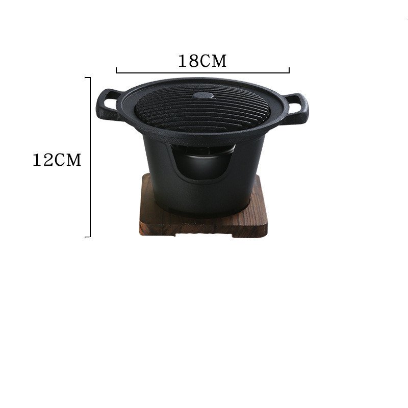Food Non-Stick Small Barbecue Grill Household Indoor Barbecue Small Grill - Image 3