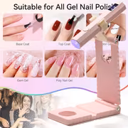Portable Handheld Nail Lamp - Rechargeable Gel Nail Dryer with 395nm/405nm Wavelength, Professional Fast Drying for Nail Technicians, Suitable for Home Gel Nails, Compact Pen-Style Light for Gel Nail - Image 7