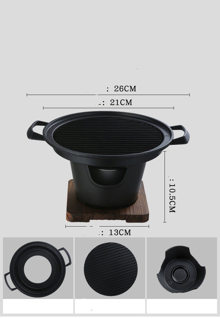Food Non-Stick Small Barbecue Grill Household Indoor Barbecue Small Grill - Image 4